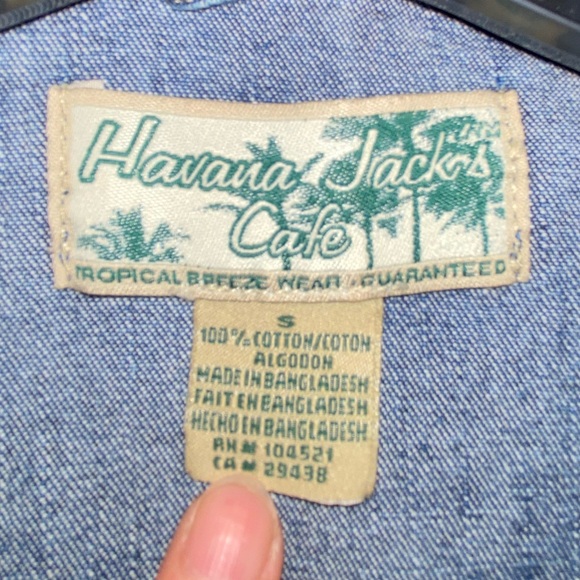 Havana Jack’s Cafe blue Denim Jacket Pockets women’s Size S Small 100% Cotton - Picture 7 of 12